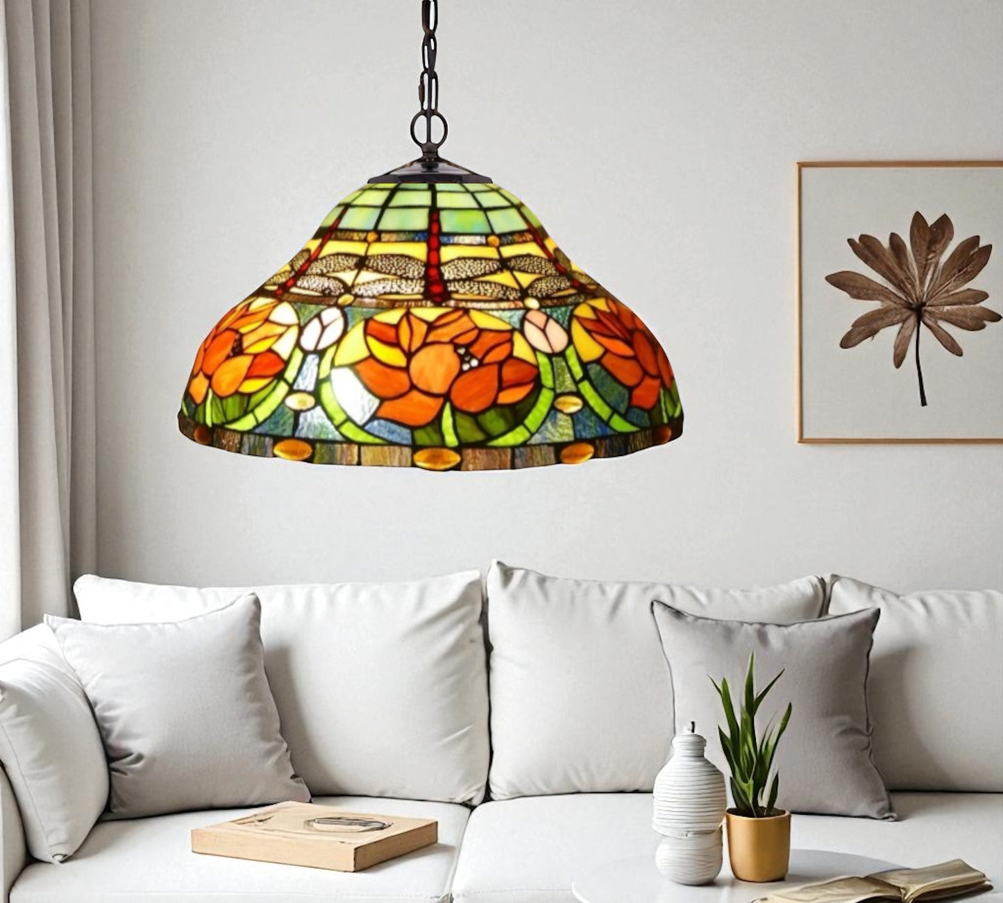 CDH 16" Tiffany Pendant Lamp 40cm shade (16006C)