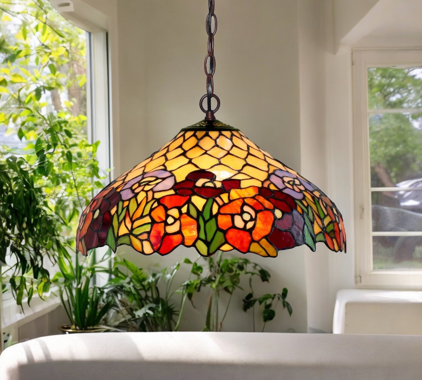CDH 16" Tiffany Pendant Lamp 40cm shade (16015C)