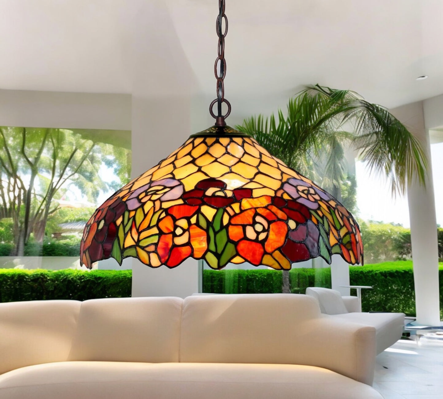 CDH 16" Tiffany Pendant Lamp 40cm shade (16015C)