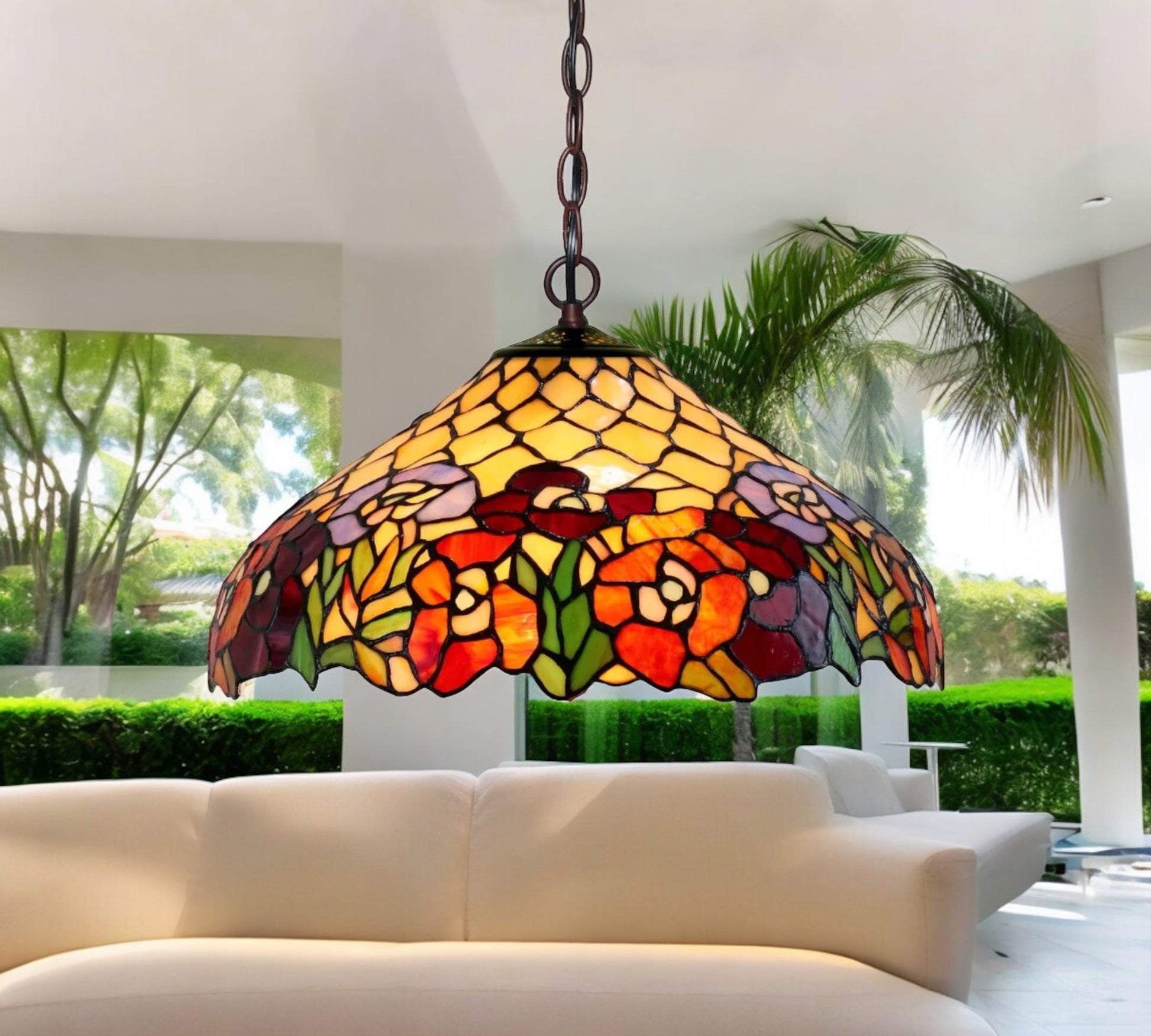 CDH 16" Tiffany Pendant Lamp 40cm shade (16015C)