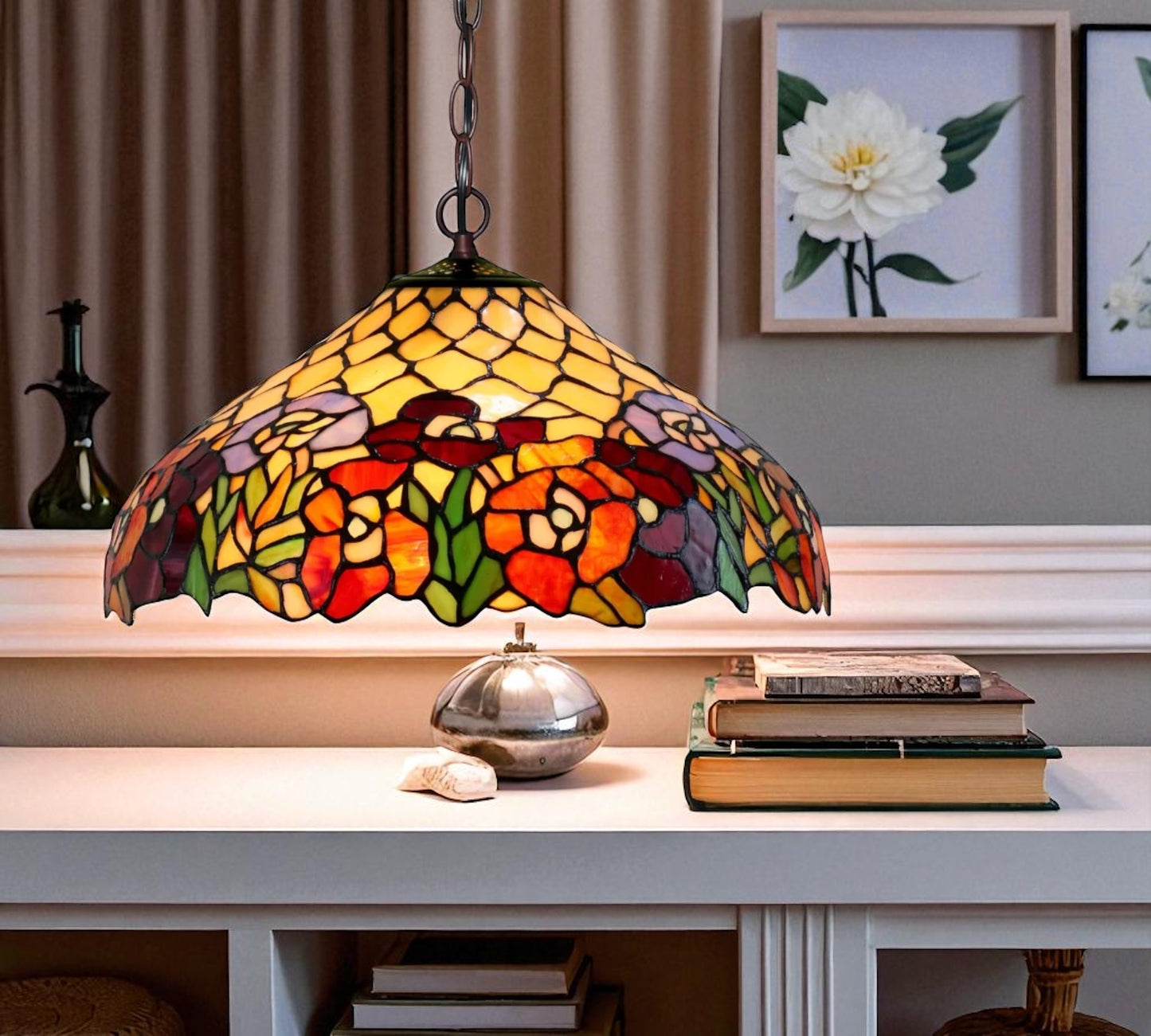 CDH 16" Tiffany Pendant Lamp 40cm shade (16015C)