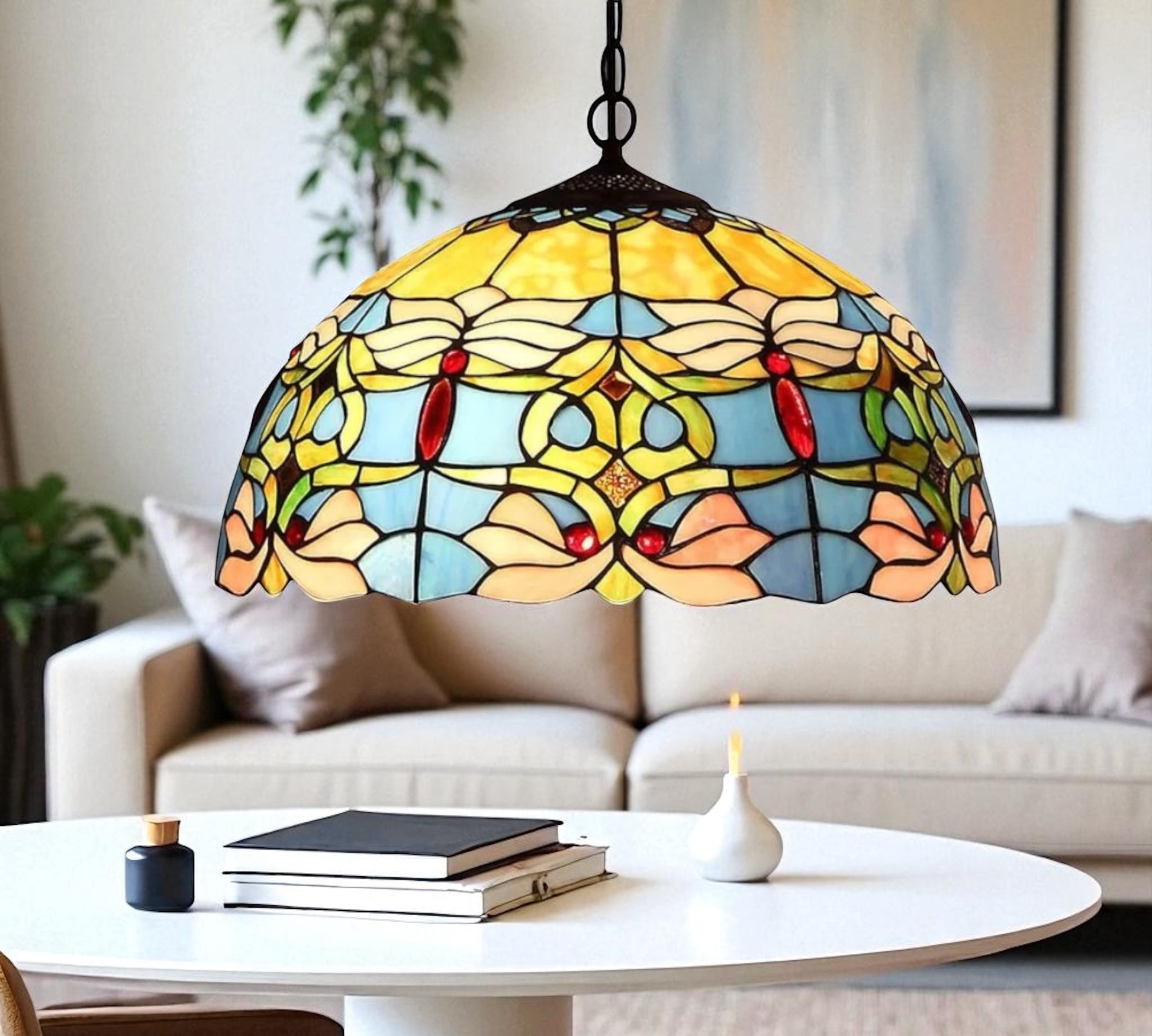 CDH 16" Tiffany Pendant Lamp 40cm shade (16016C)