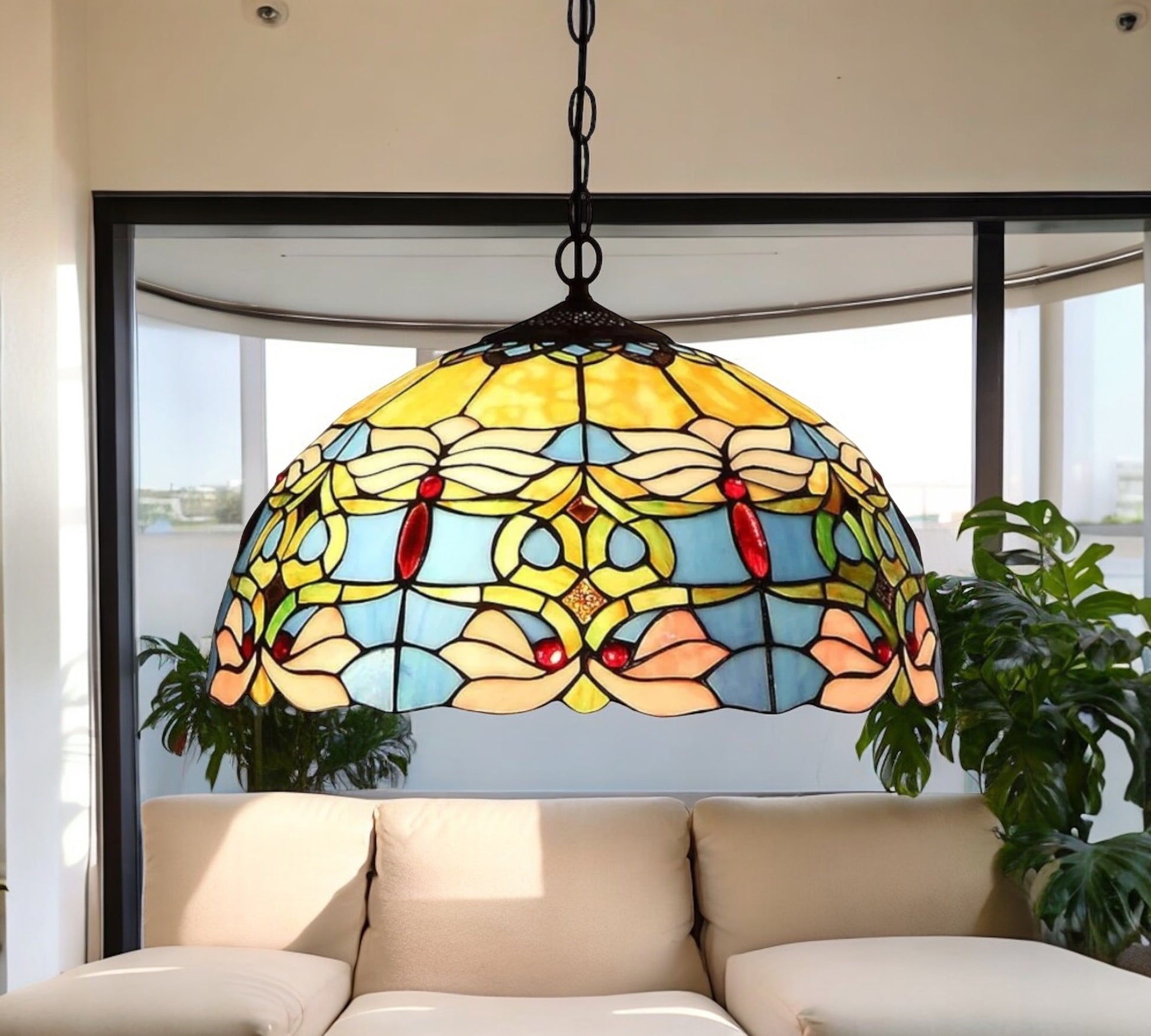 CDH 16" Tiffany Pendant Lamp 40cm shade (16016C)