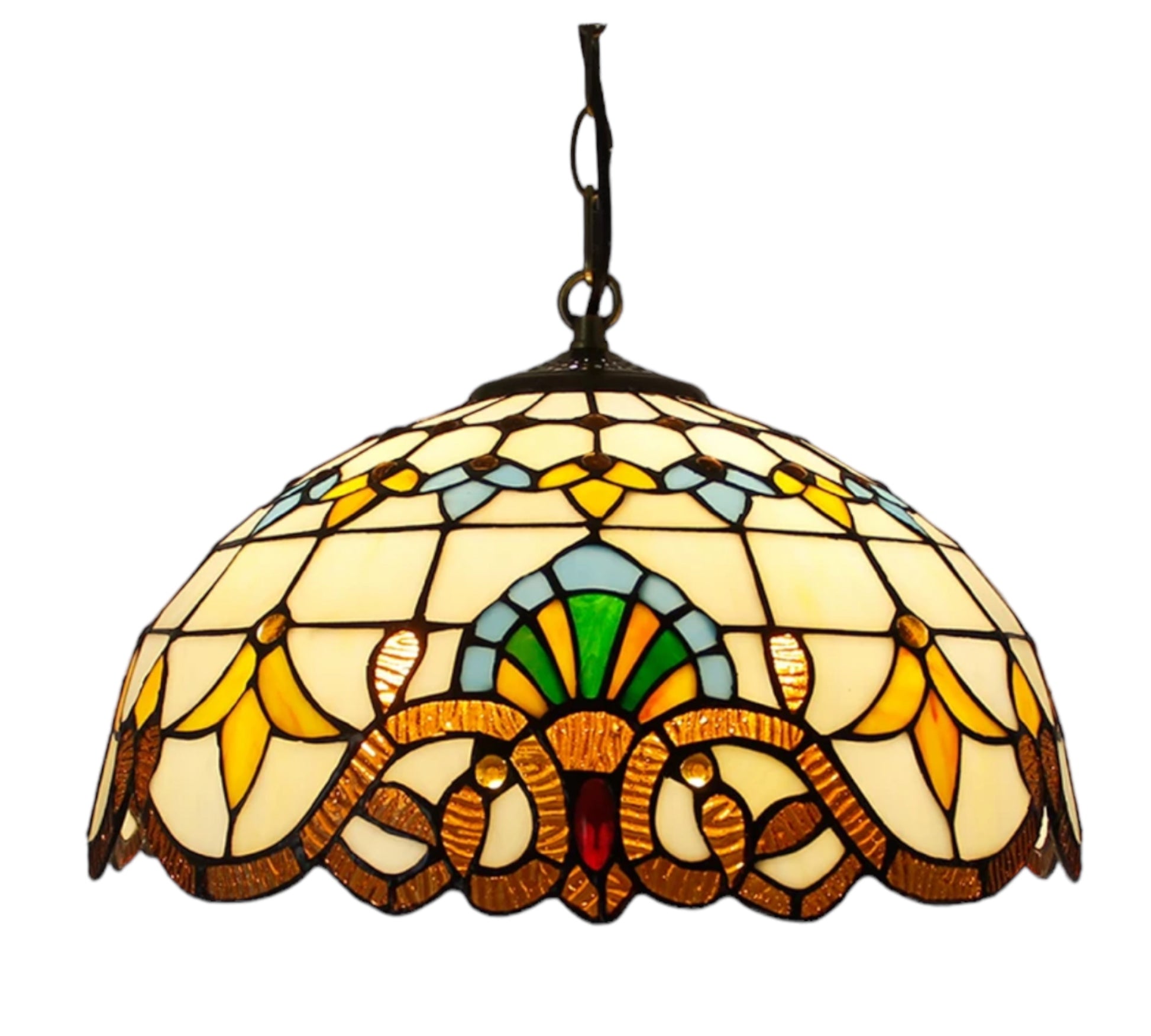CDH 16" Tiffany Pendant Lamp 40cm shade (16025C)