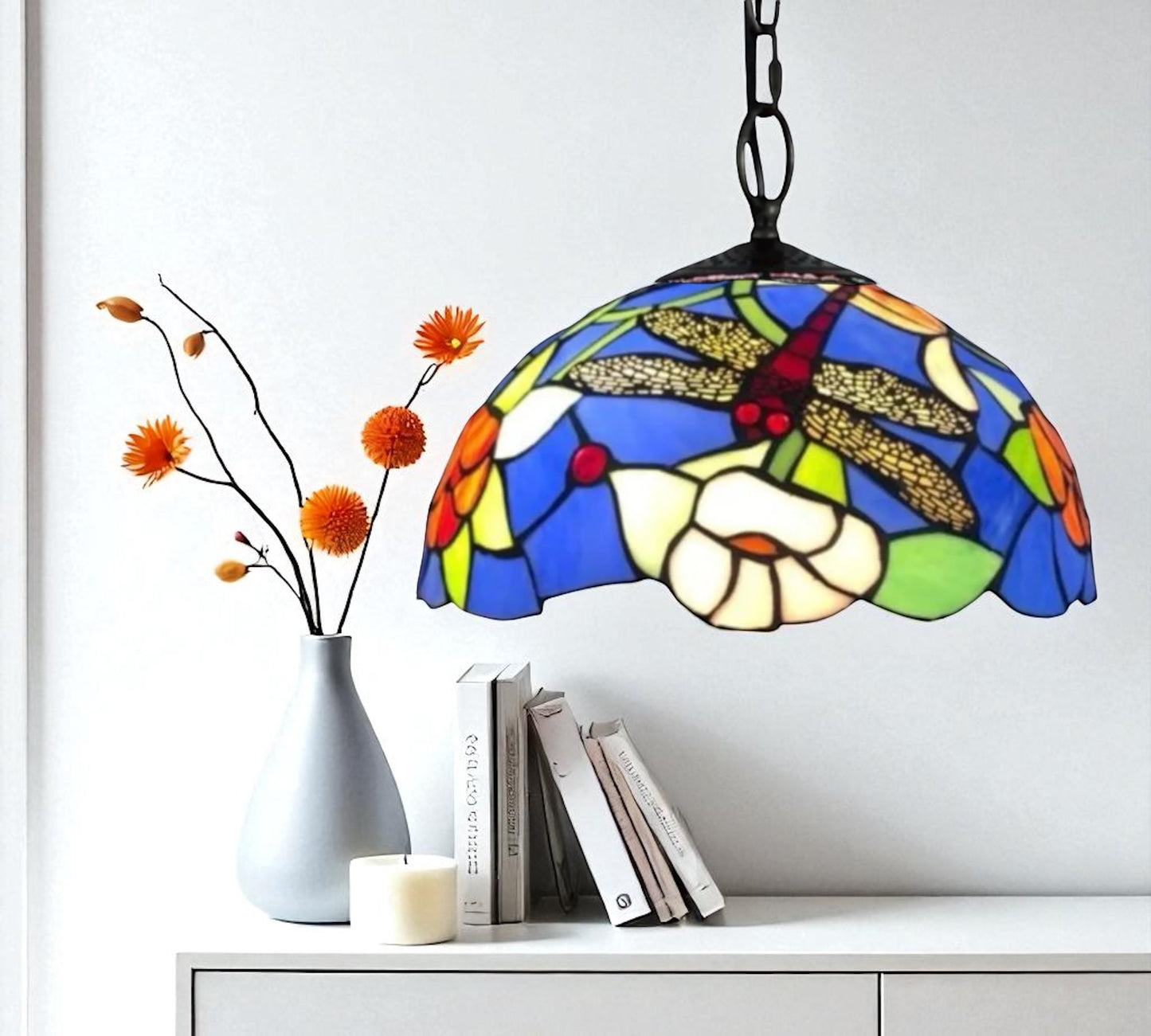 CDH 16" Tiffany Pendant Lamp 40cm shade (16029C)