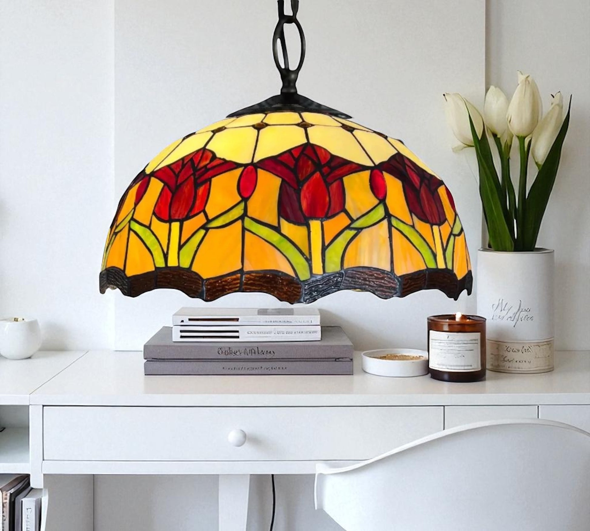 CDH 16" Tiffany Pendant Lamp 40cm shade (16030C)