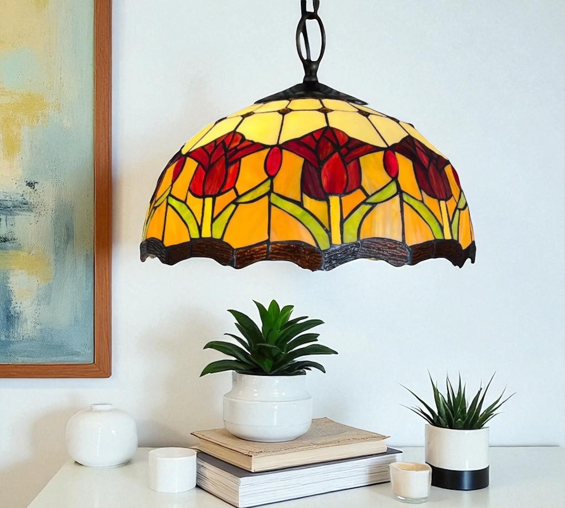 CDH 16" Tiffany Pendant Lamp 40cm shade (16030C)