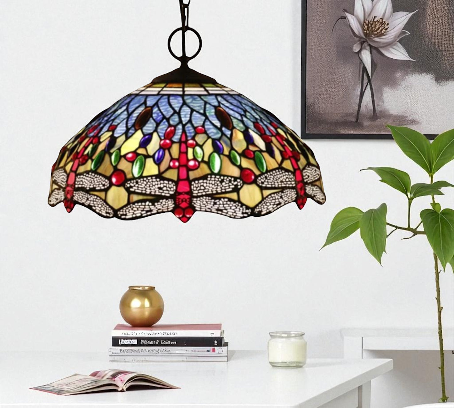 CDH 16" Tiffany Pendant Lamp 40cm shade (16031C)