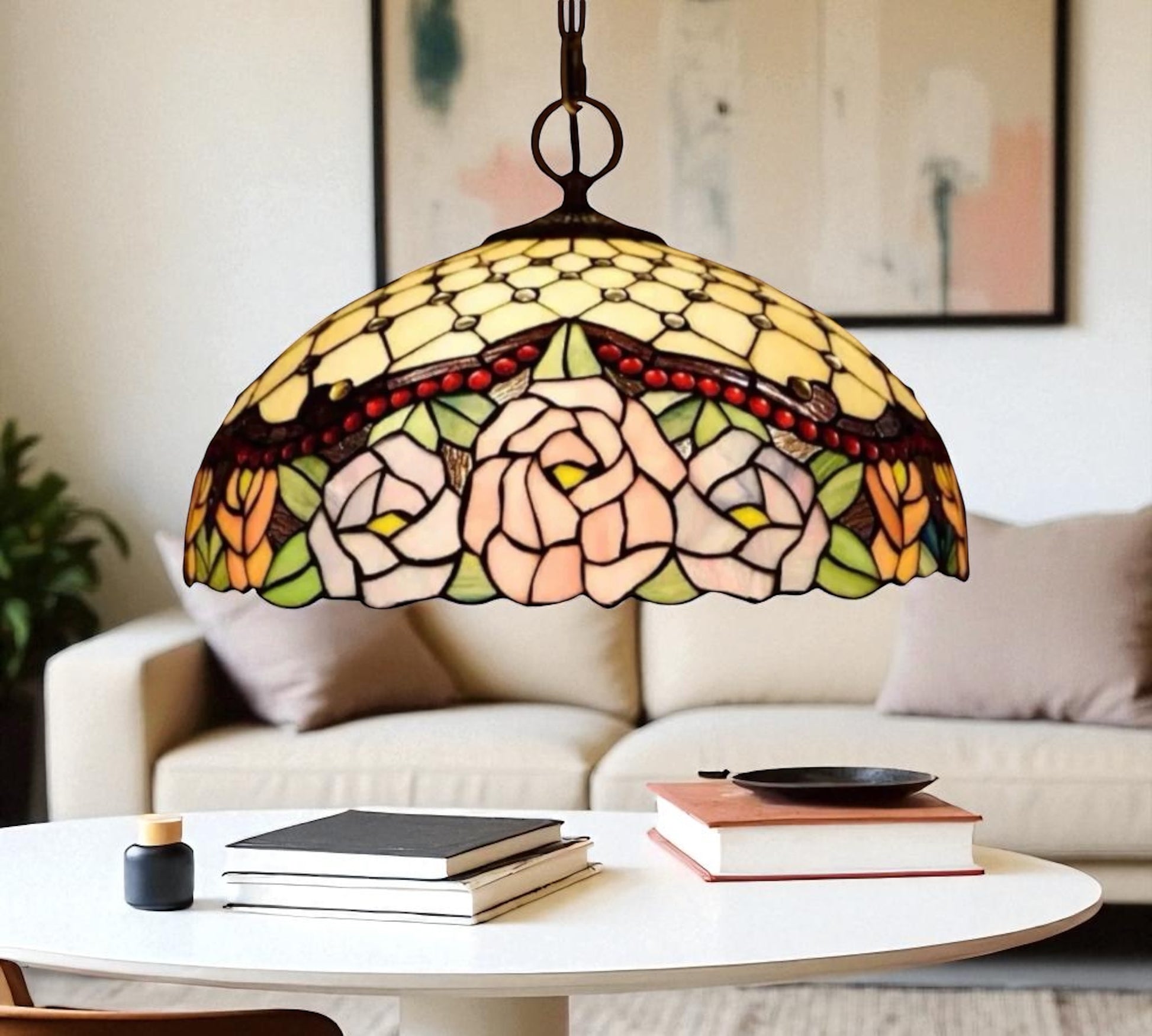 CDH 16" Tiffany Pendant Lamp 40cm shade (16032C)