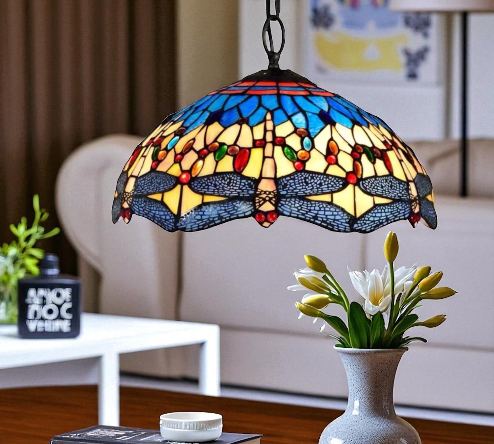 CDH 16" Tiffany Pendant Lamp 40cm shade (16033C)