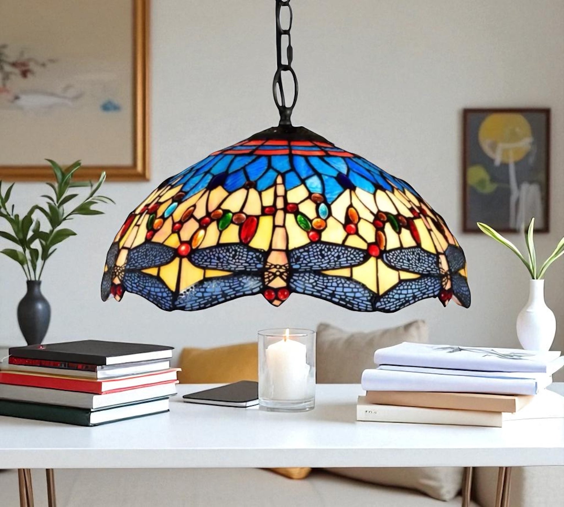 CDH 16" Tiffany Pendant Lamp 40cm shade (16033C)