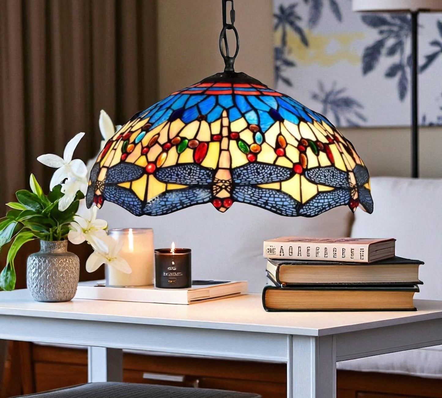 CDH 16" Tiffany Pendant Lamp 40cm shade (16033C)