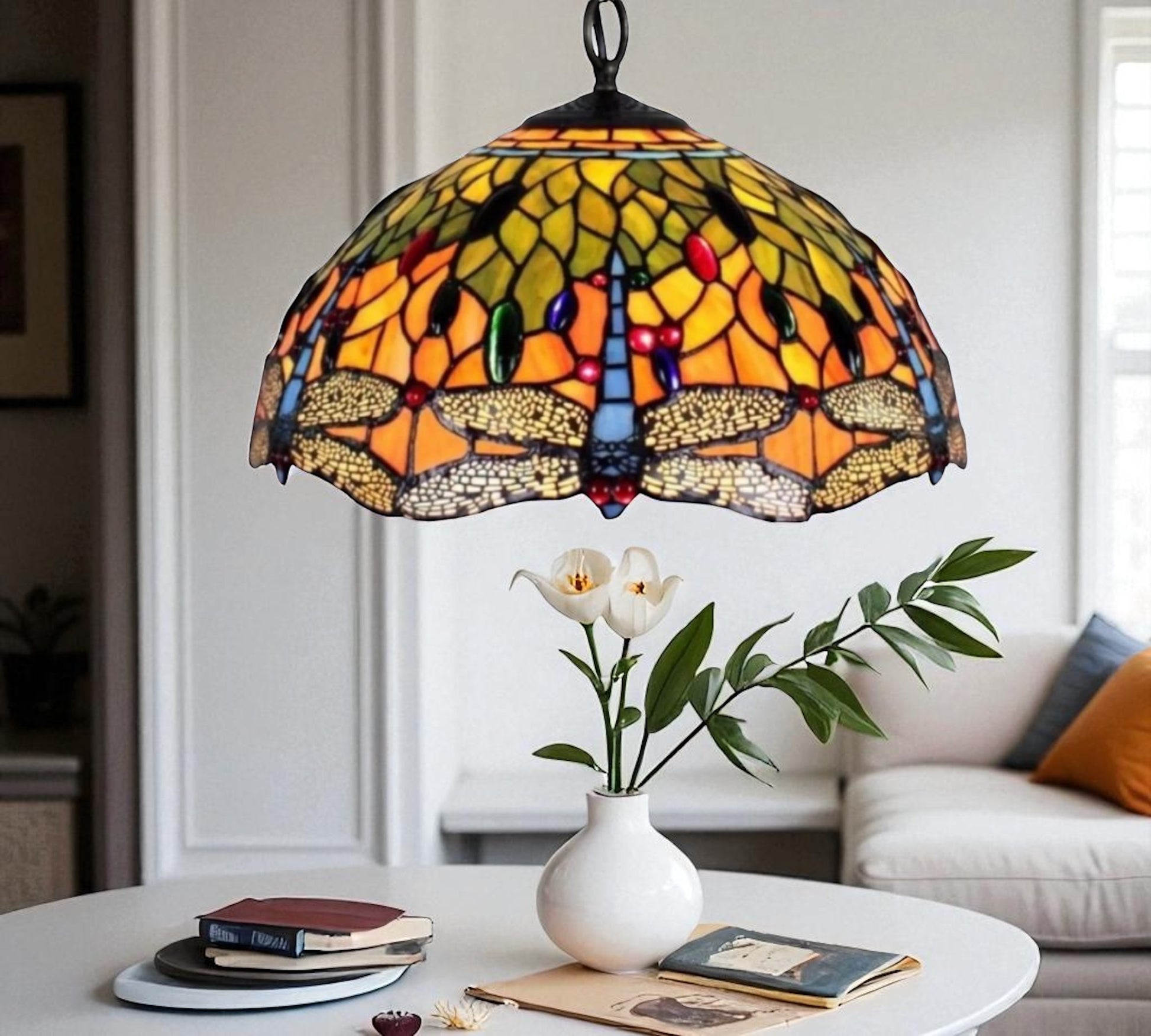 CDH 16" Tiffany Pendant Lamp 40cm shade (16034C)
