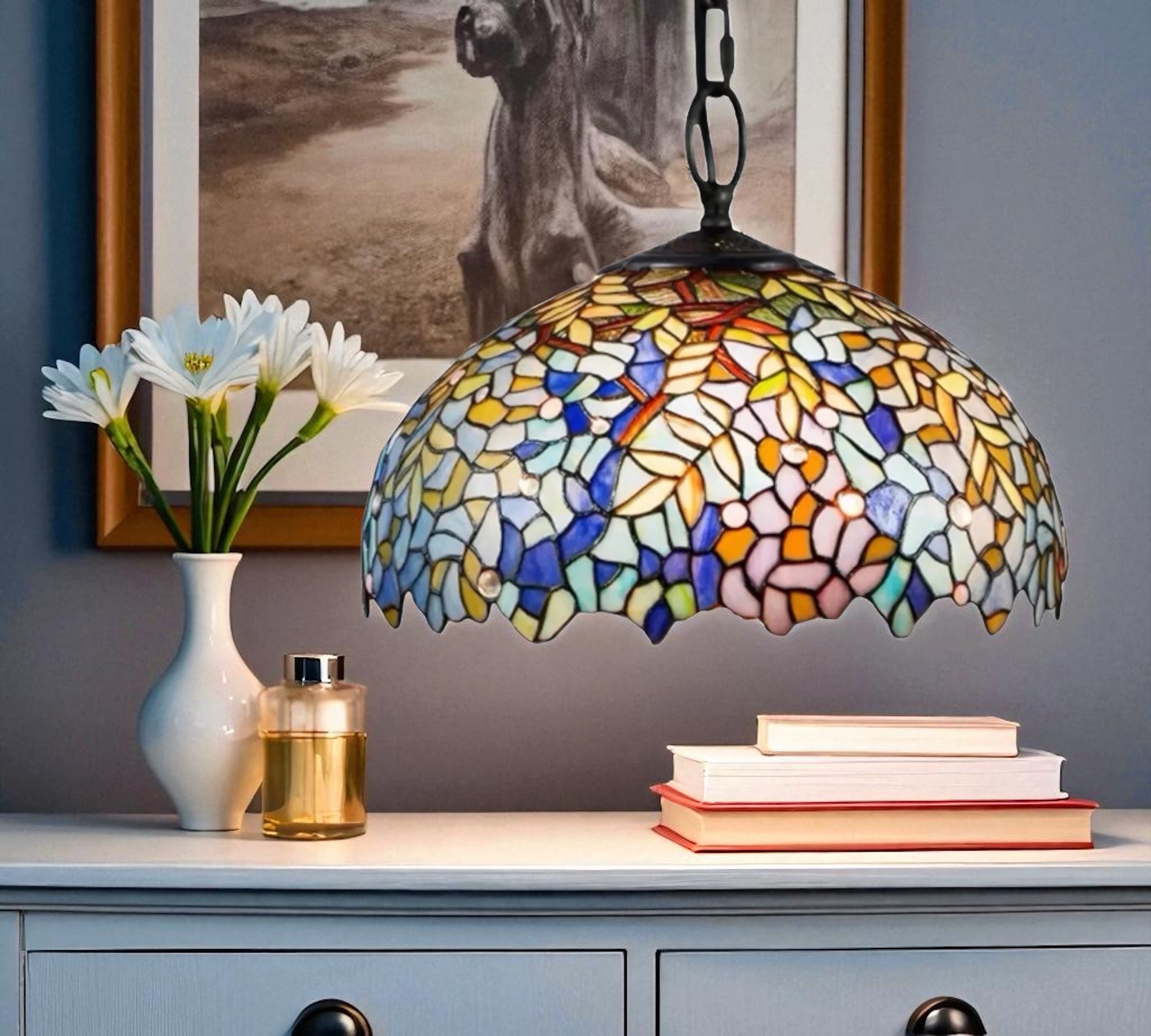 CDH 16" Tiffany Pendant Lamp 40cm shade (16038C)