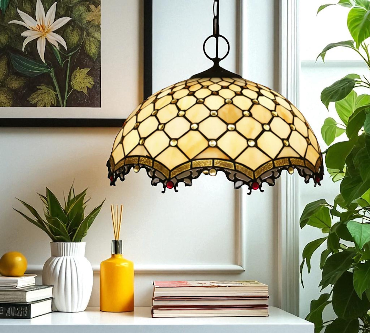 CDH 16" Tiffany Pendant Lamp 40cm shade (16058C)