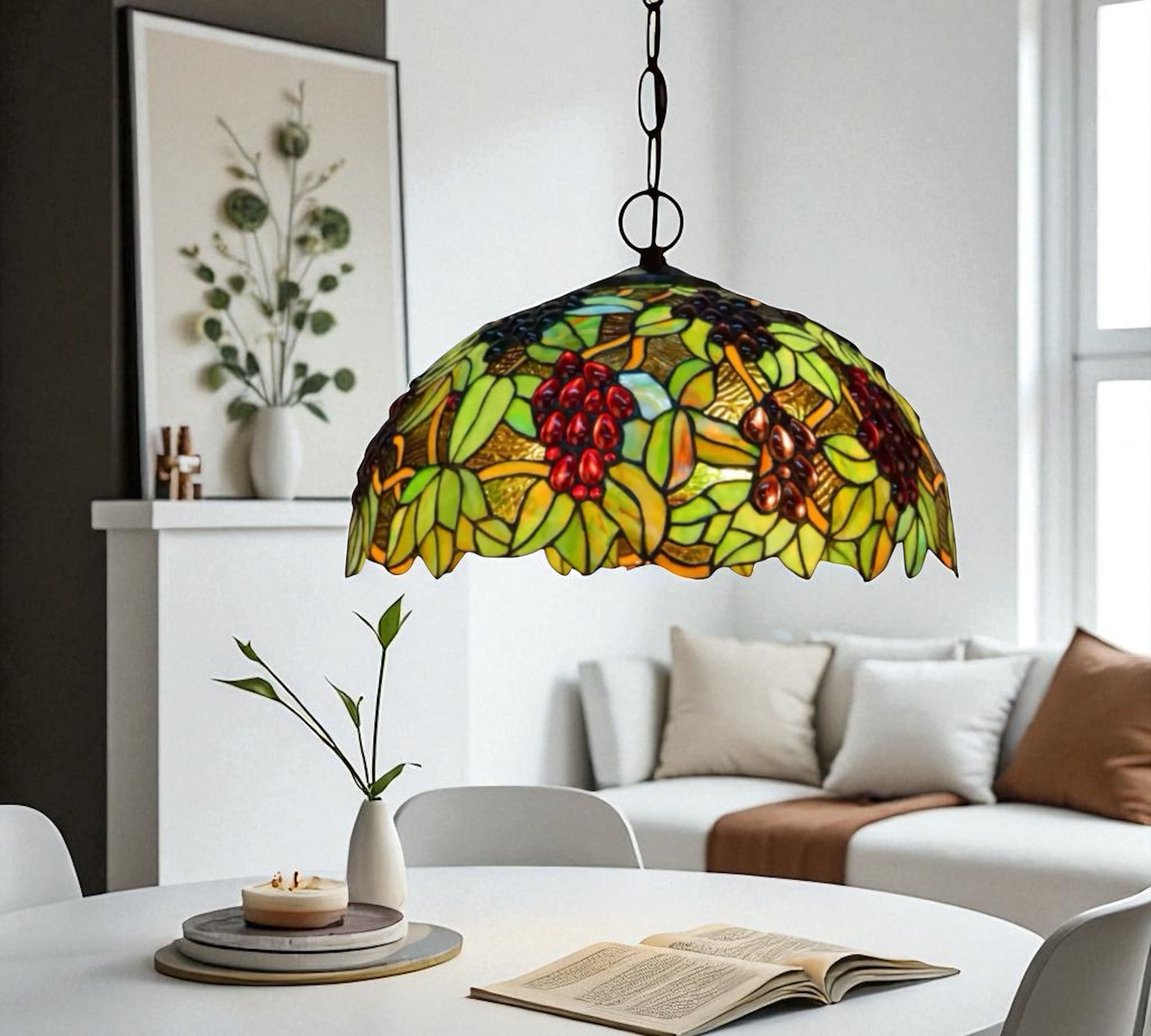 CDH 16" Tiffany Pendant Lamp 40cm shade (16059C)