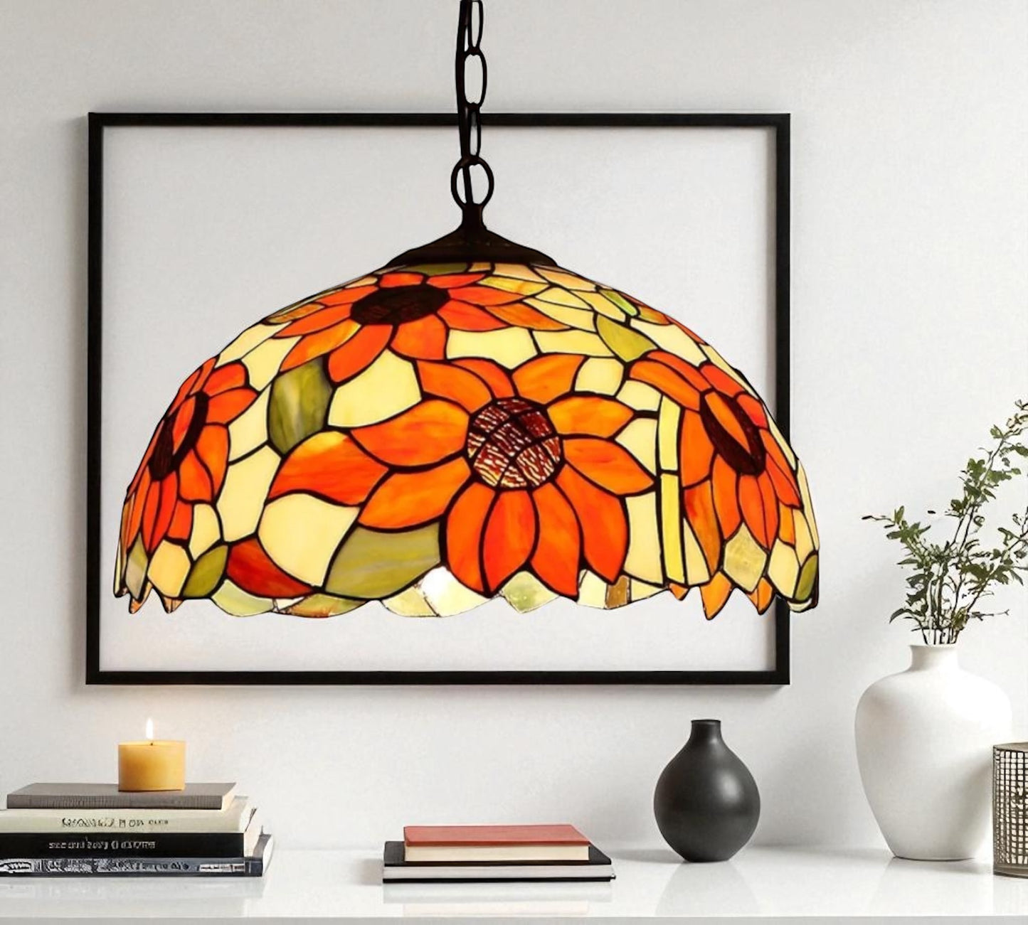 CDH 16" Tiffany Pendant Lamp 40cm shade (16068C)