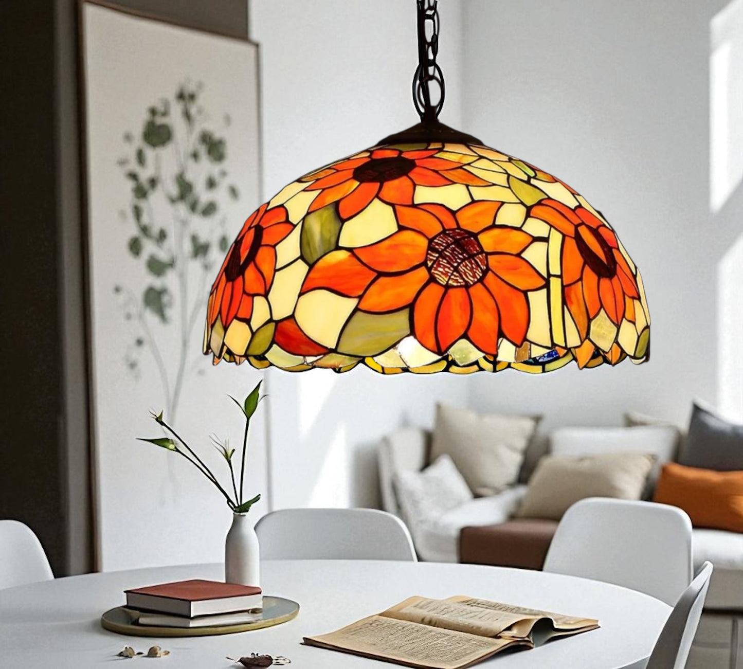 CDH 16" Tiffany Pendant Lamp 40cm shade (16068C)