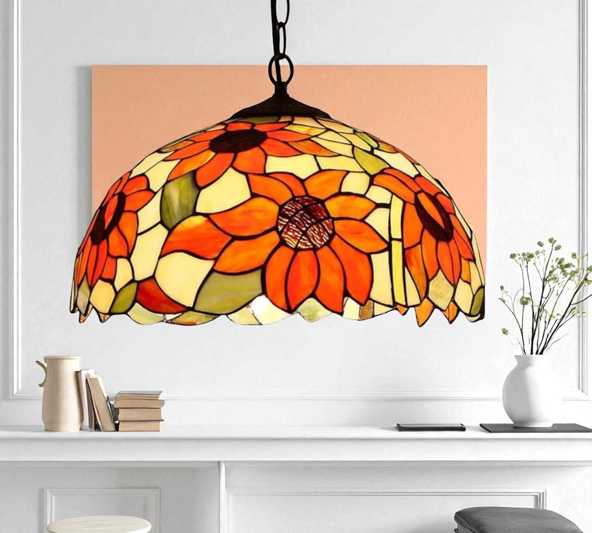 CDH 16" Tiffany Pendant Lamp 40cm shade (16068C)