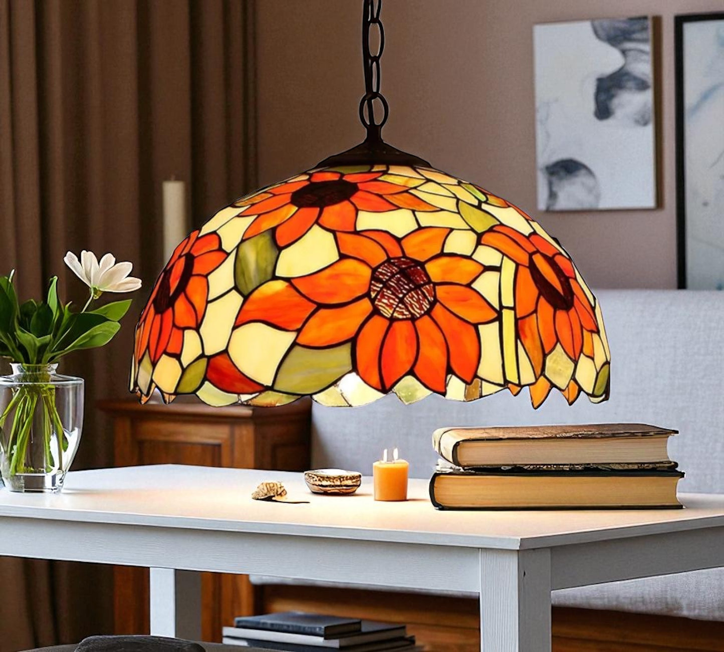 CDH 16" Tiffany Pendant Lamp 40cm shade (16068C)