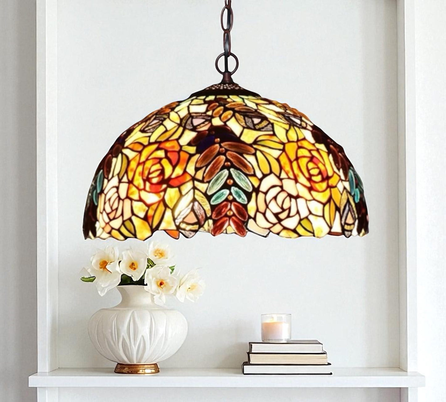 CDH 16" Tiffany Pendant Lamp 40cm shade (16071C)