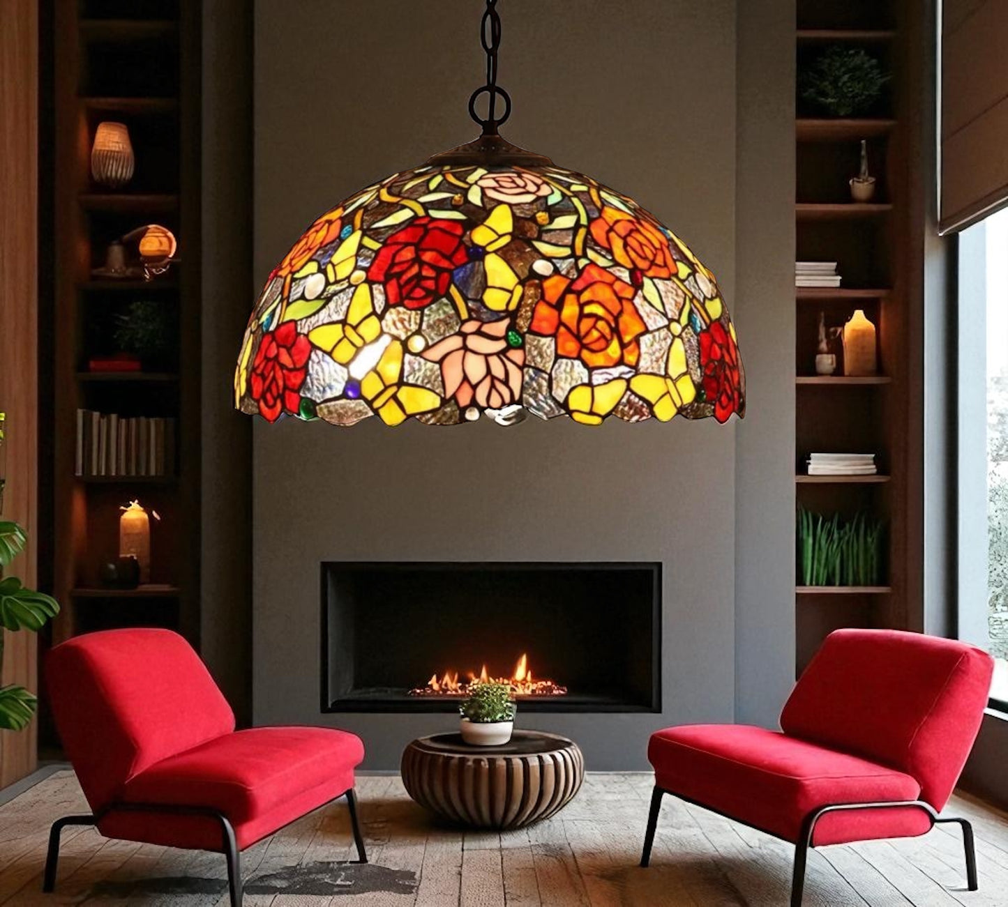 CDH 16" Tiffany Pendant Lamp 40cm shade (16074C)
