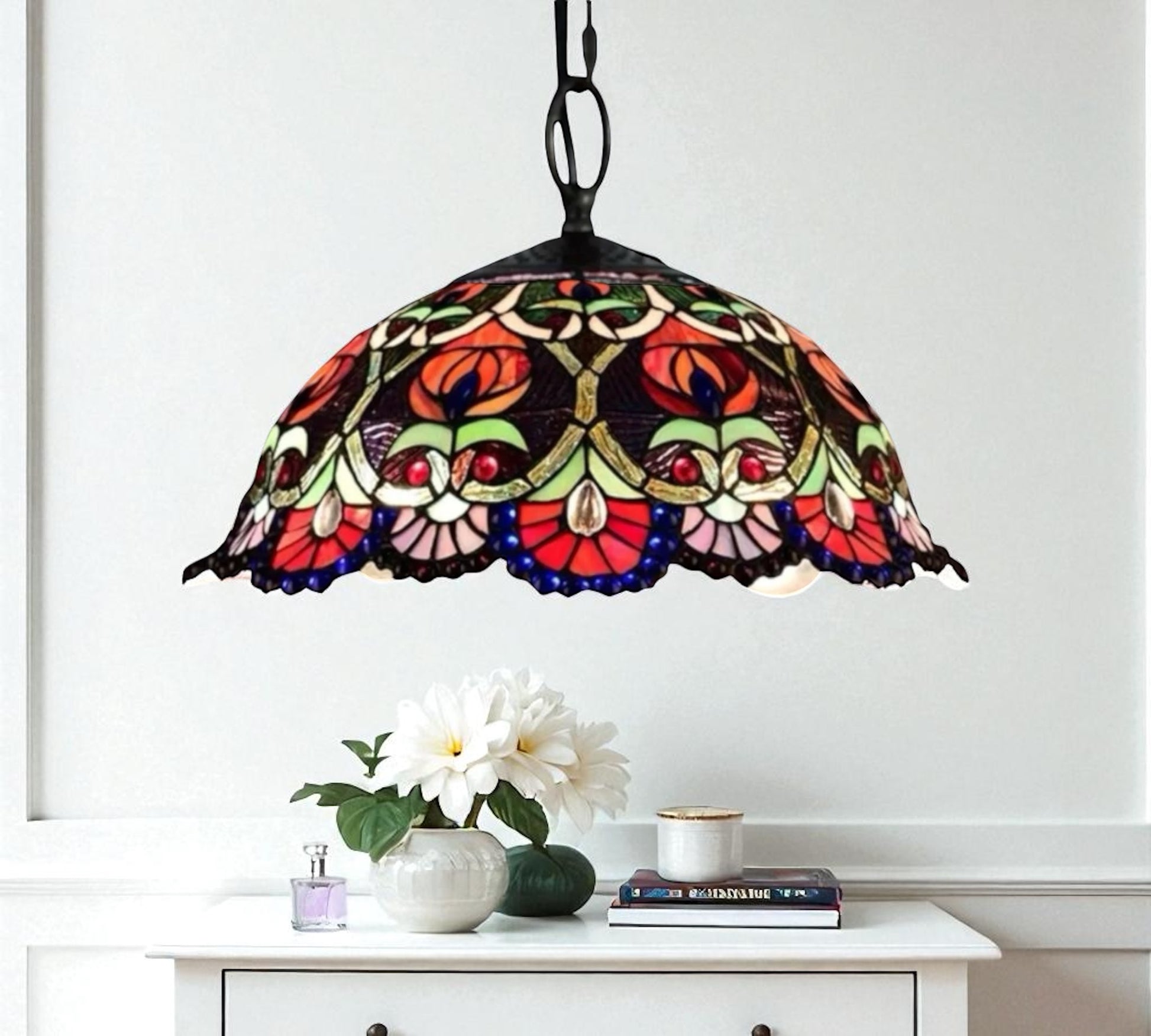 CDH 16" Tiffany Pendant Lamp 40cm shade (16086C)