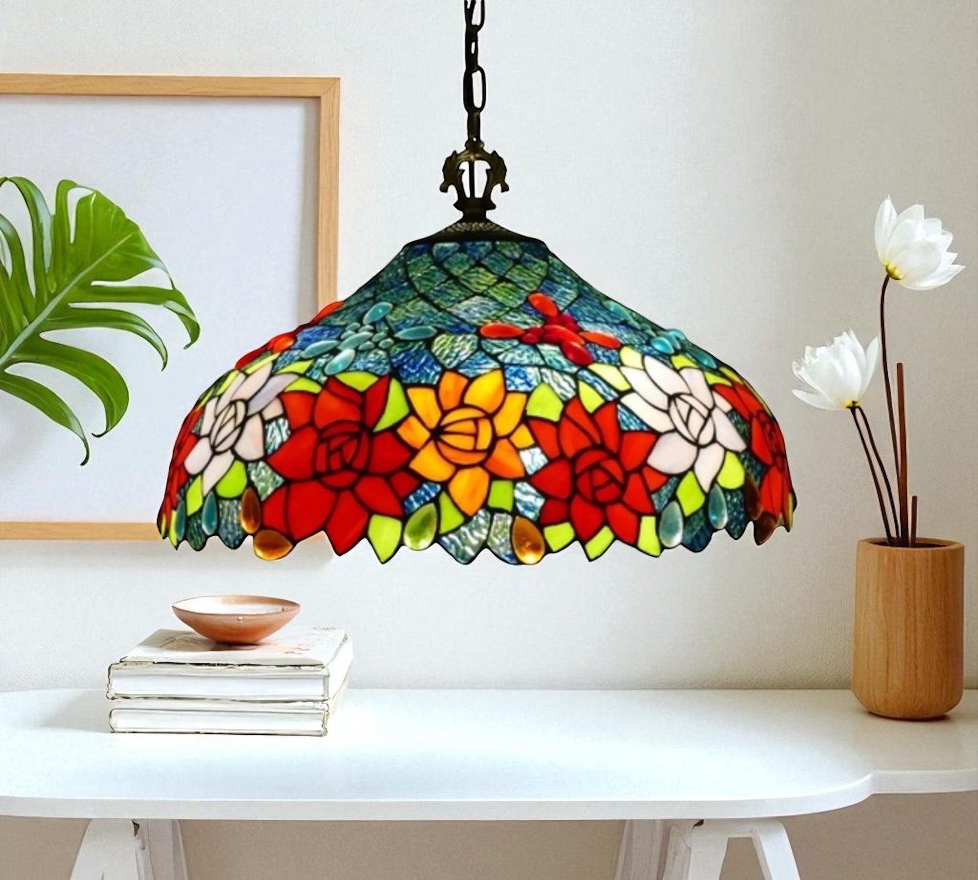 CDH 16" Tiffany Pendant Lamp 40cm shade (16110C)