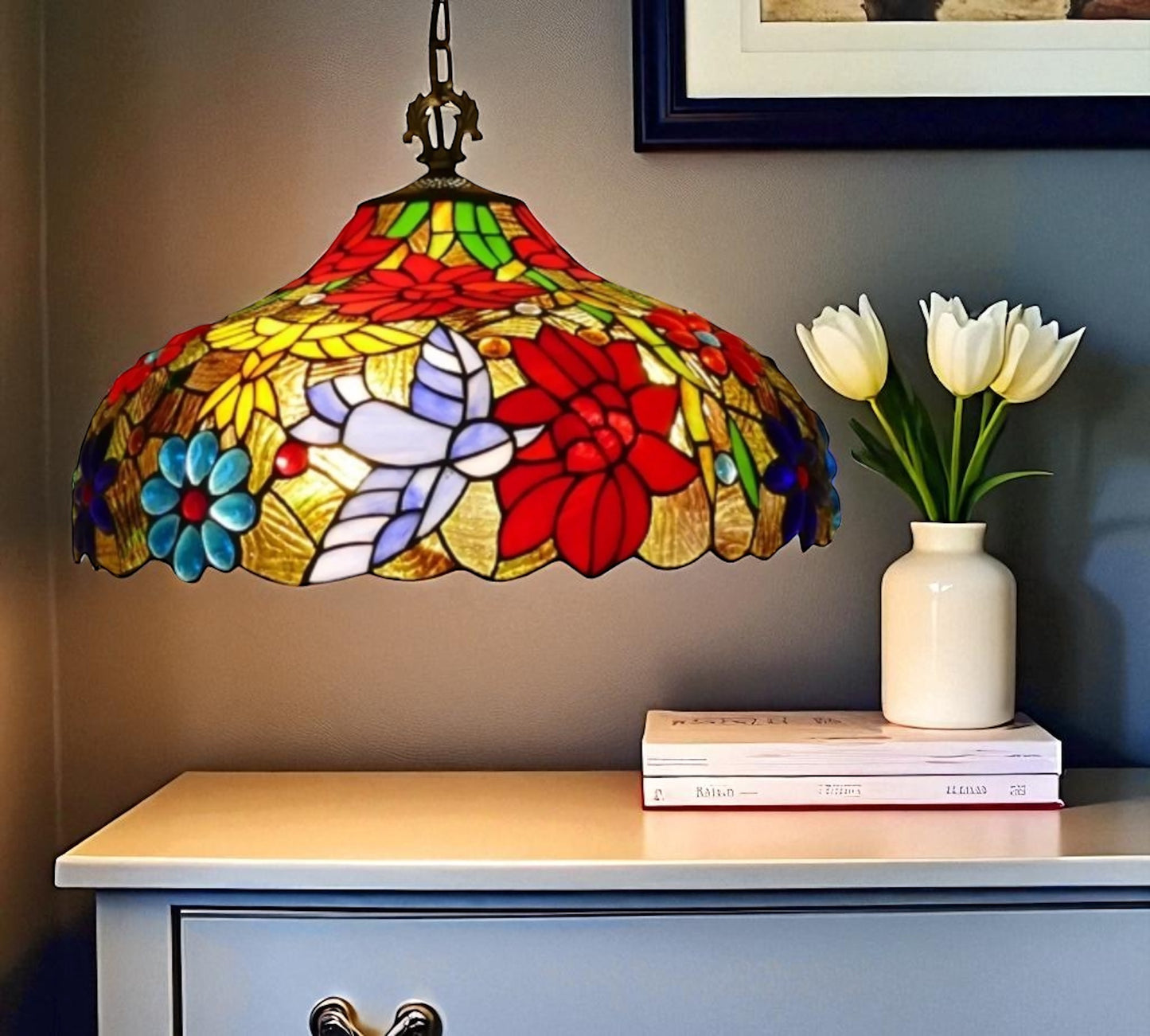 CDH 16" Tiffany Pendant Lamp 40cm shade (16111C)