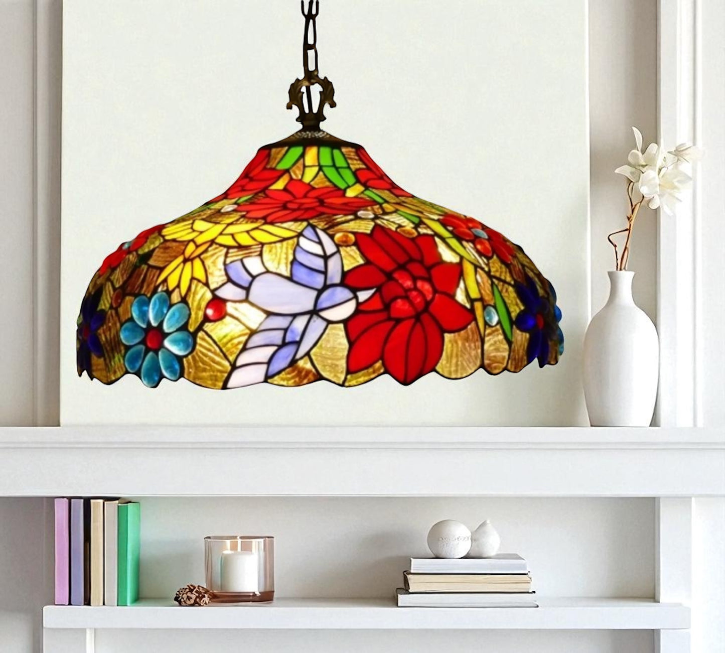 CDH 16" Tiffany Pendant Lamp 40cm shade (16111C)
