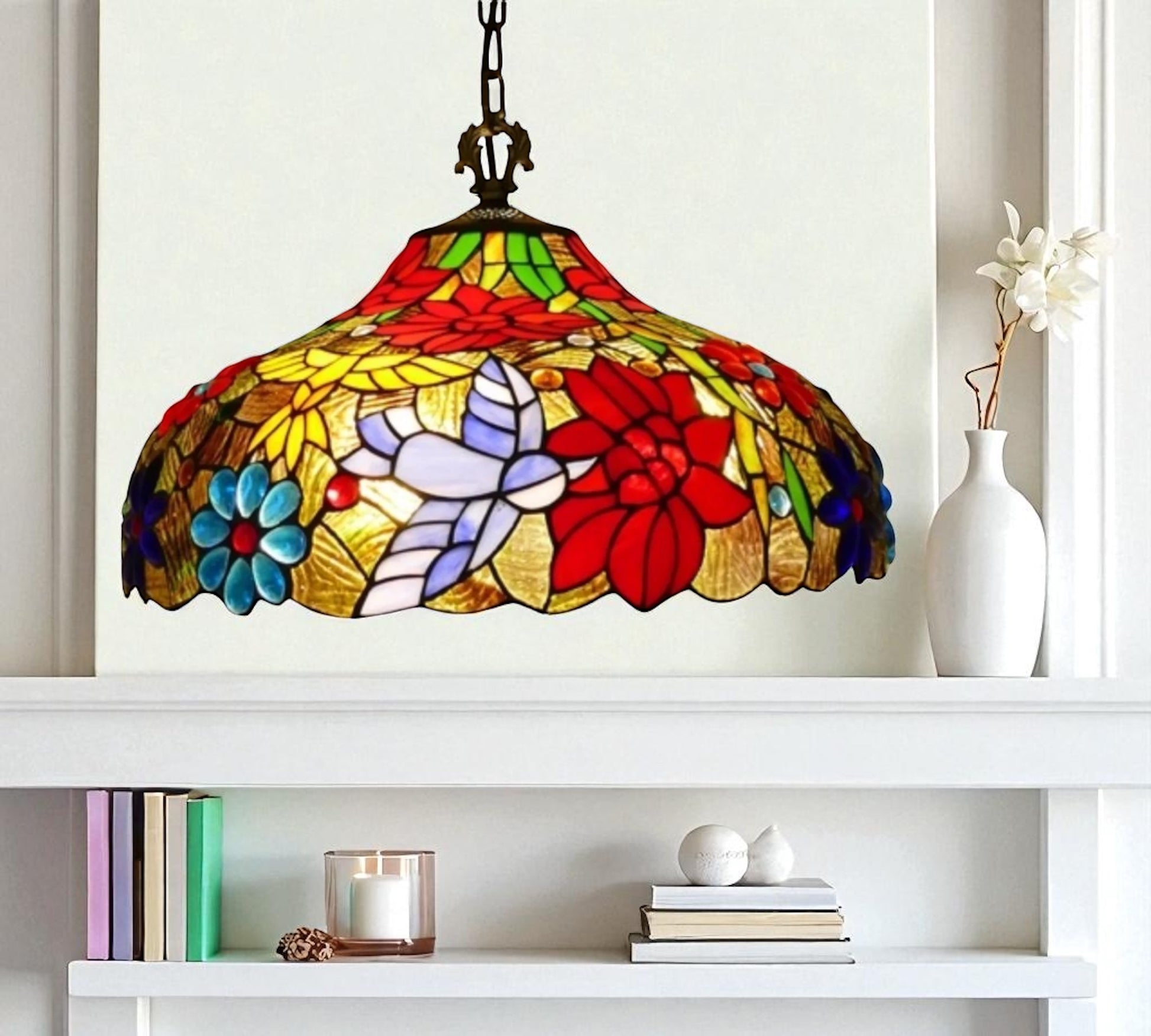 CDH 16" Tiffany Pendant Lamp 40cm shade (16111C)