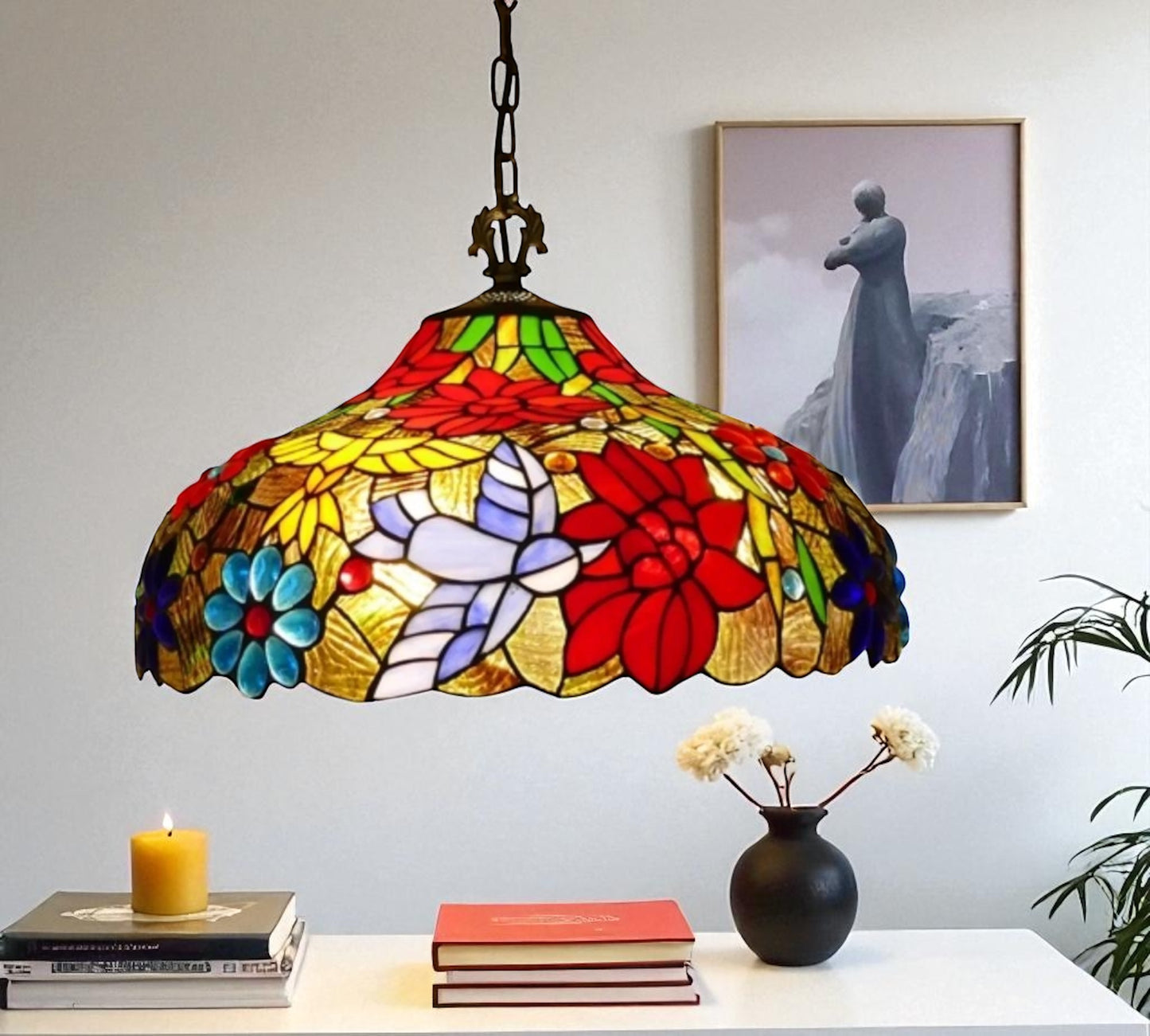 CDH 16" Tiffany Pendant Lamp 40cm shade (16111C)