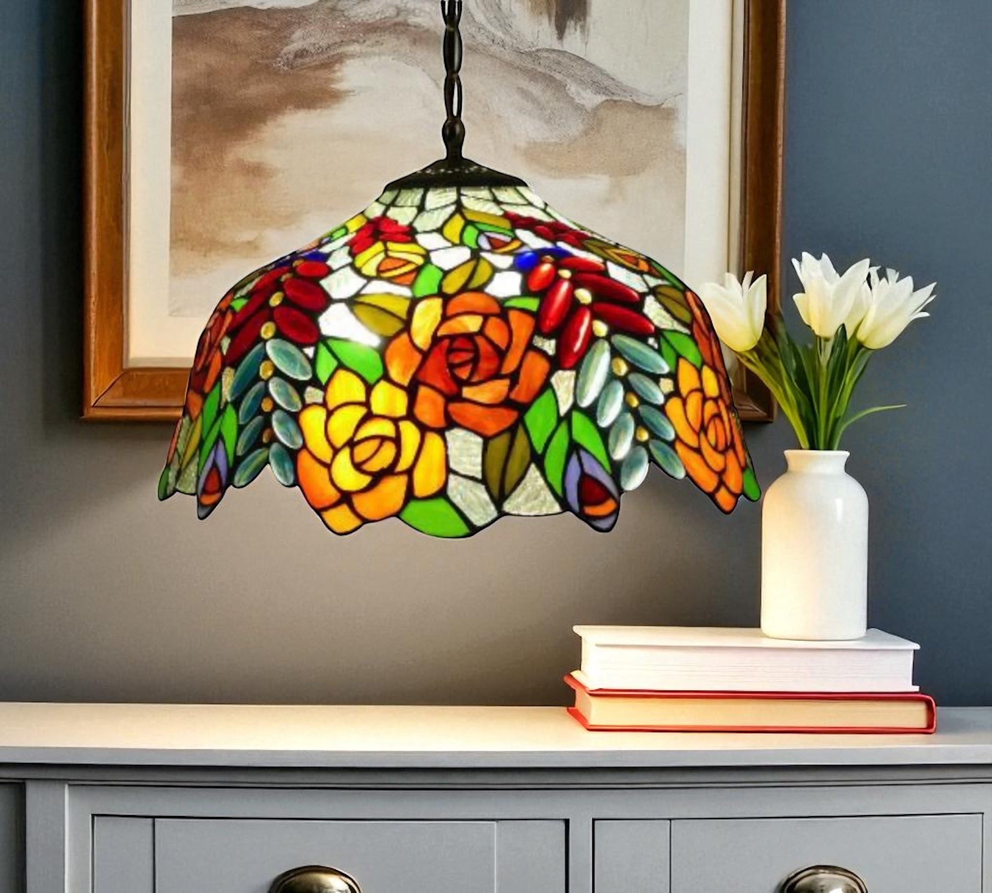 CDH 16" Tiffany Pendant Lamp 40cm shade (16112C)
