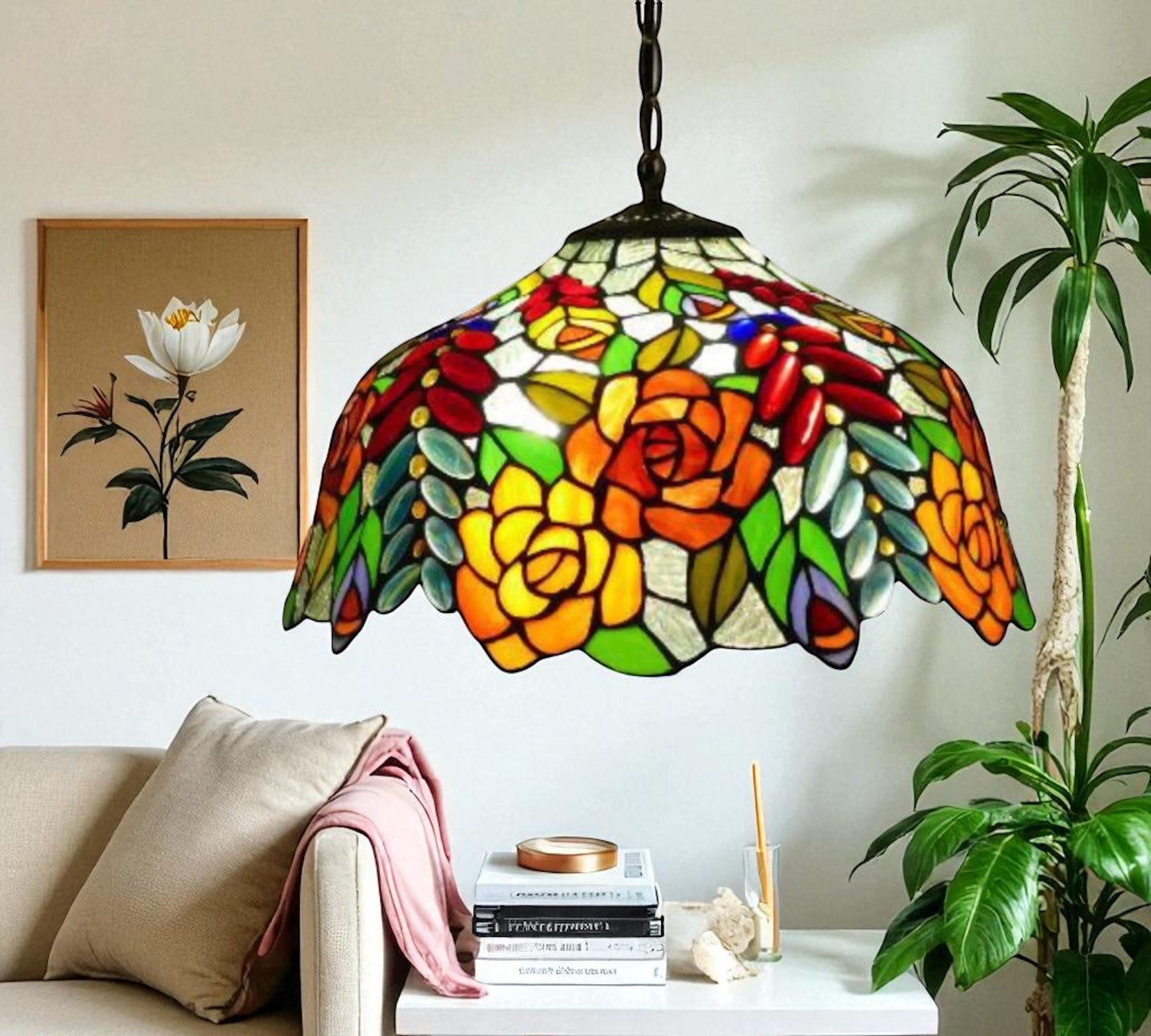 CDH 16" Tiffany Pendant Lamp 40cm shade (16112C)