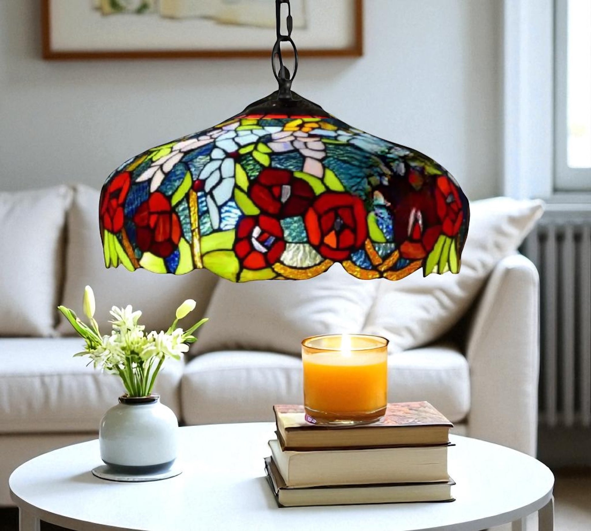 CDH 16" Tiffany Pendant Lamp 40cm shade (16116C)