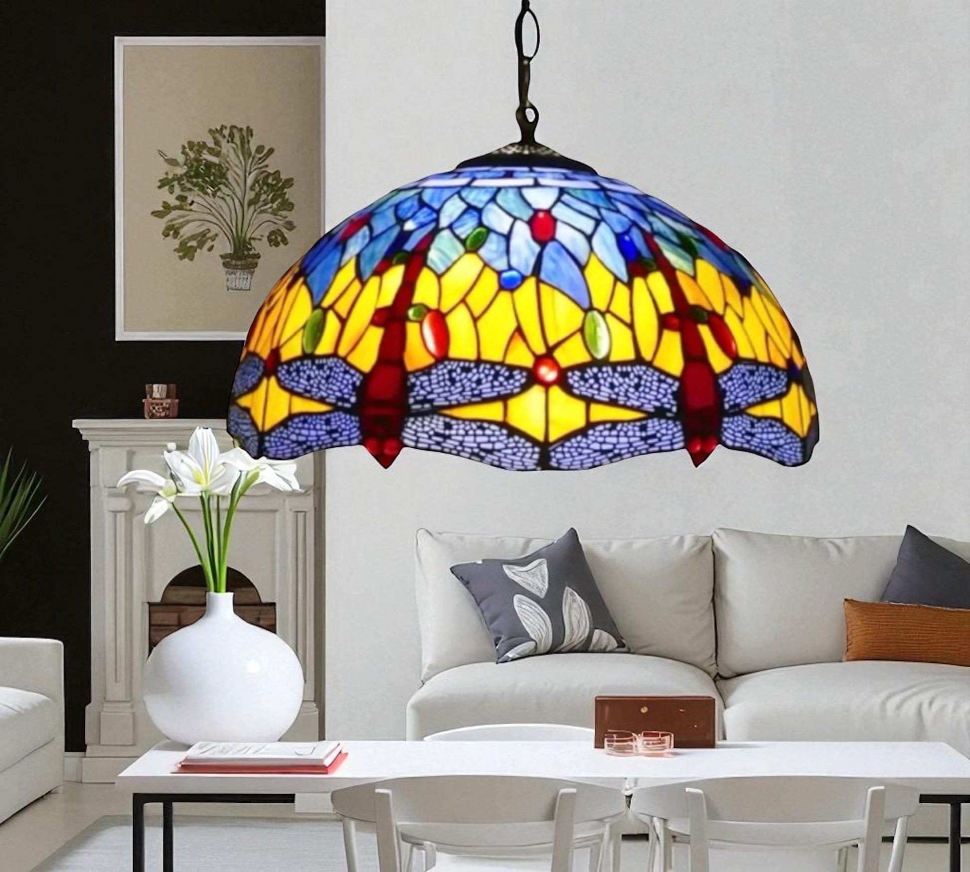 CDH 16" Tiffany Pendant Lamp 40cm shade (16117C)