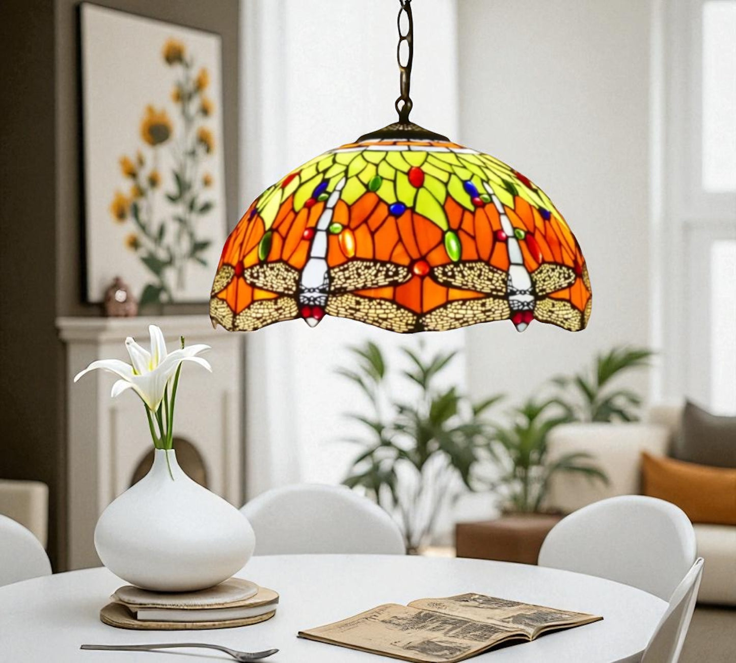 CDH 16" Tiffany Pendant Lamp 40cm shade (16812C)