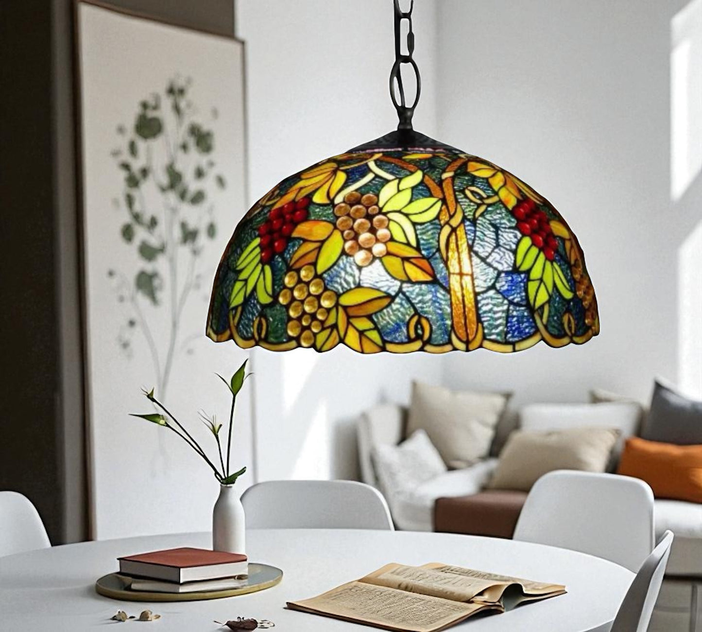 CDH 16" Tiffany Pendant Lamp 40cm shade (16937C)