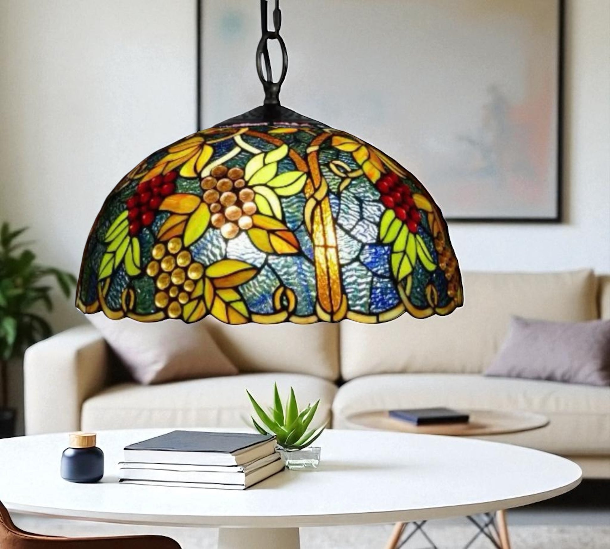 CDH 16" Tiffany Pendant Lamp 40cm shade (16937C)