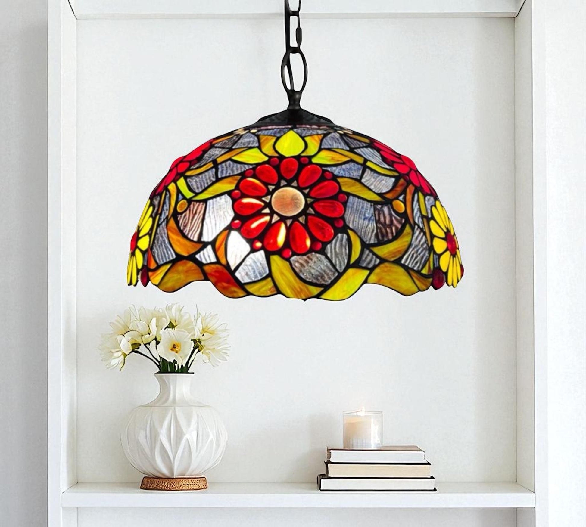 CDH 16" Tiffany Pendant Lamp 40cm shade (16939C)