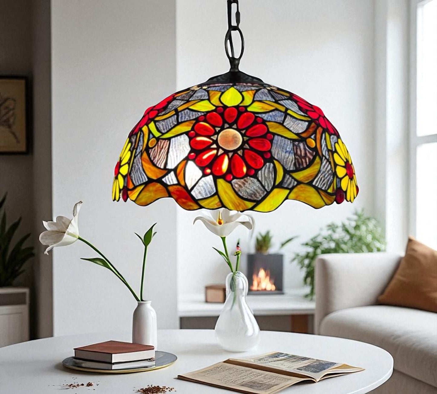 CDH 16" Tiffany Pendant Lamp 40cm shade (16939C)