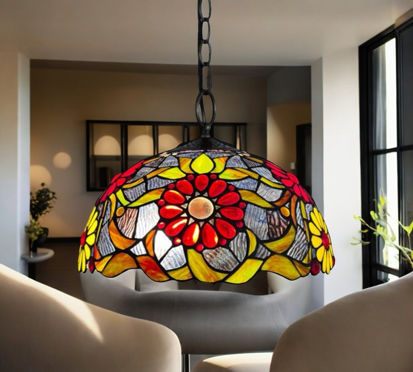 CDH 16" Tiffany Pendant Lamp 40cm shade (16939C)