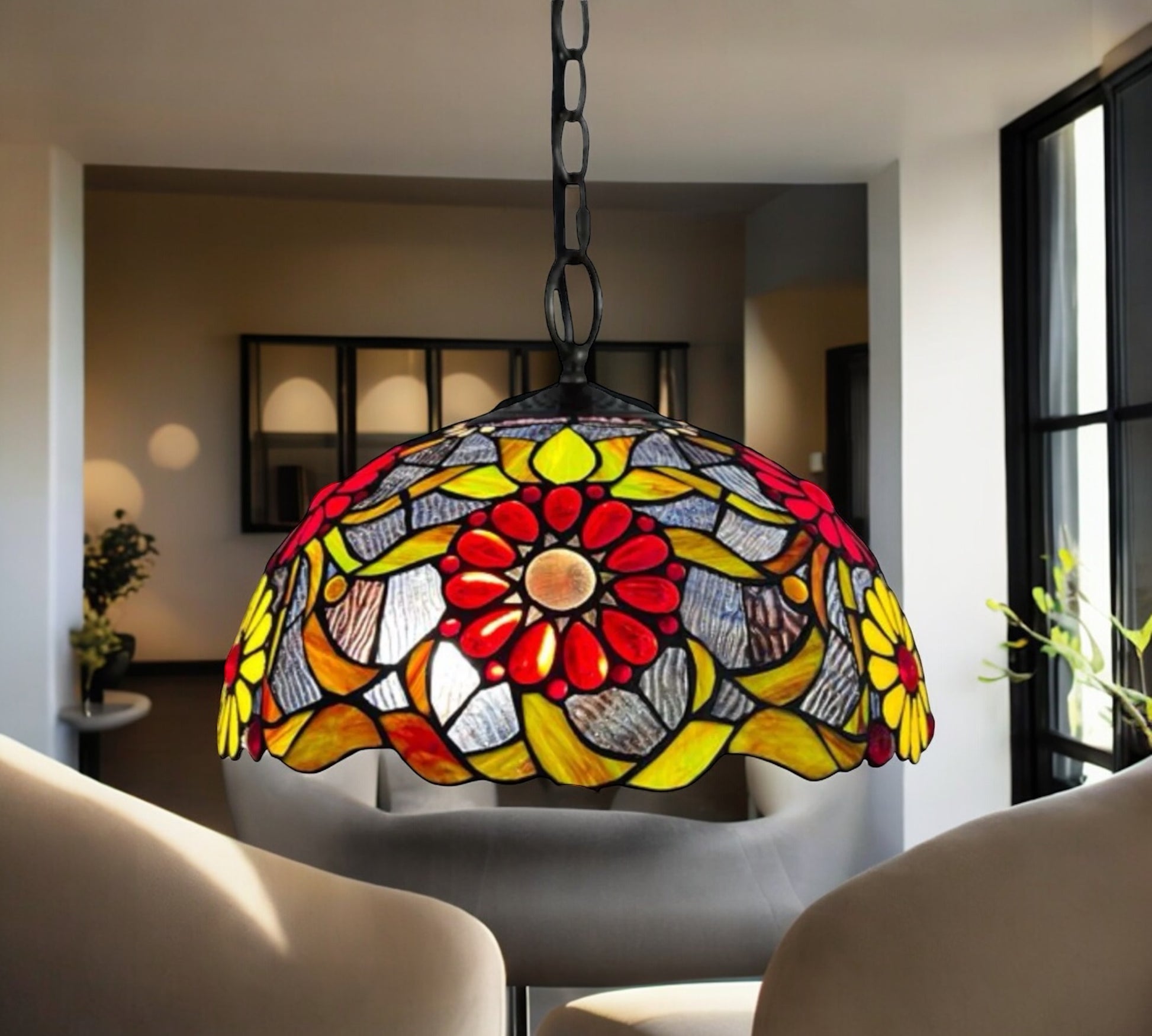 CDH 16" Tiffany Pendant Lamp 40cm shade (16939C)