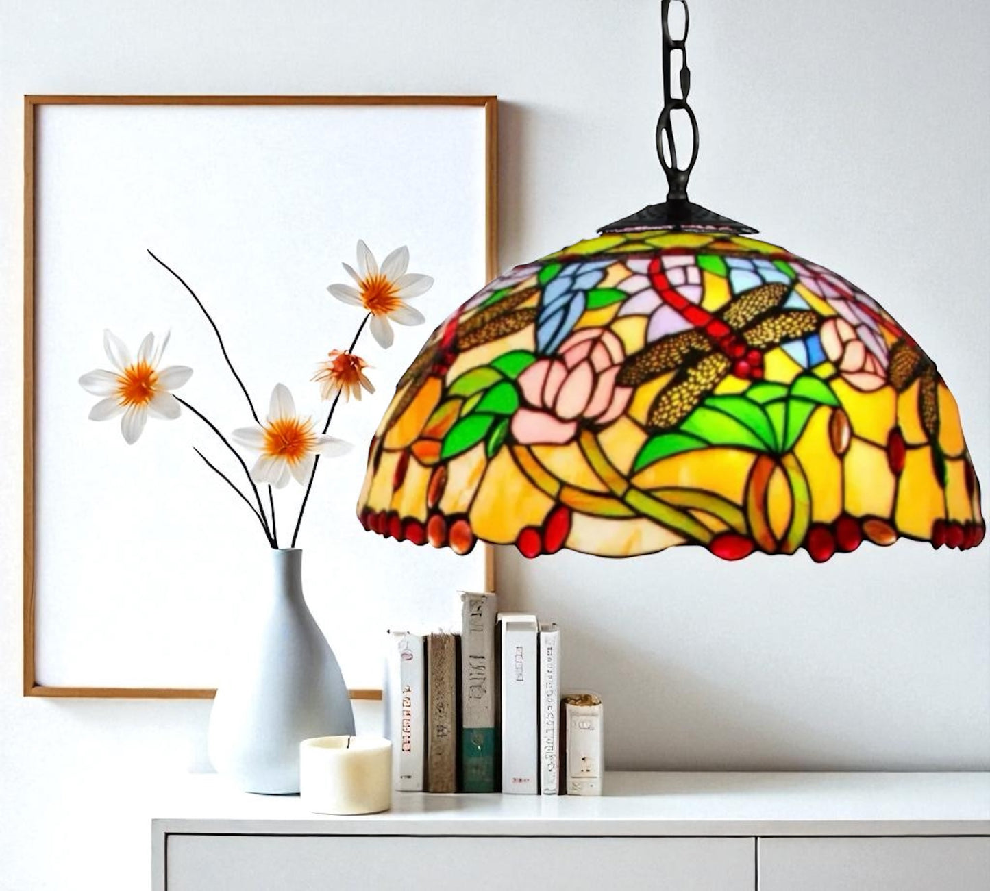 CDH 16" Tiffany Pendant Lamp 40cm shade (16941C)