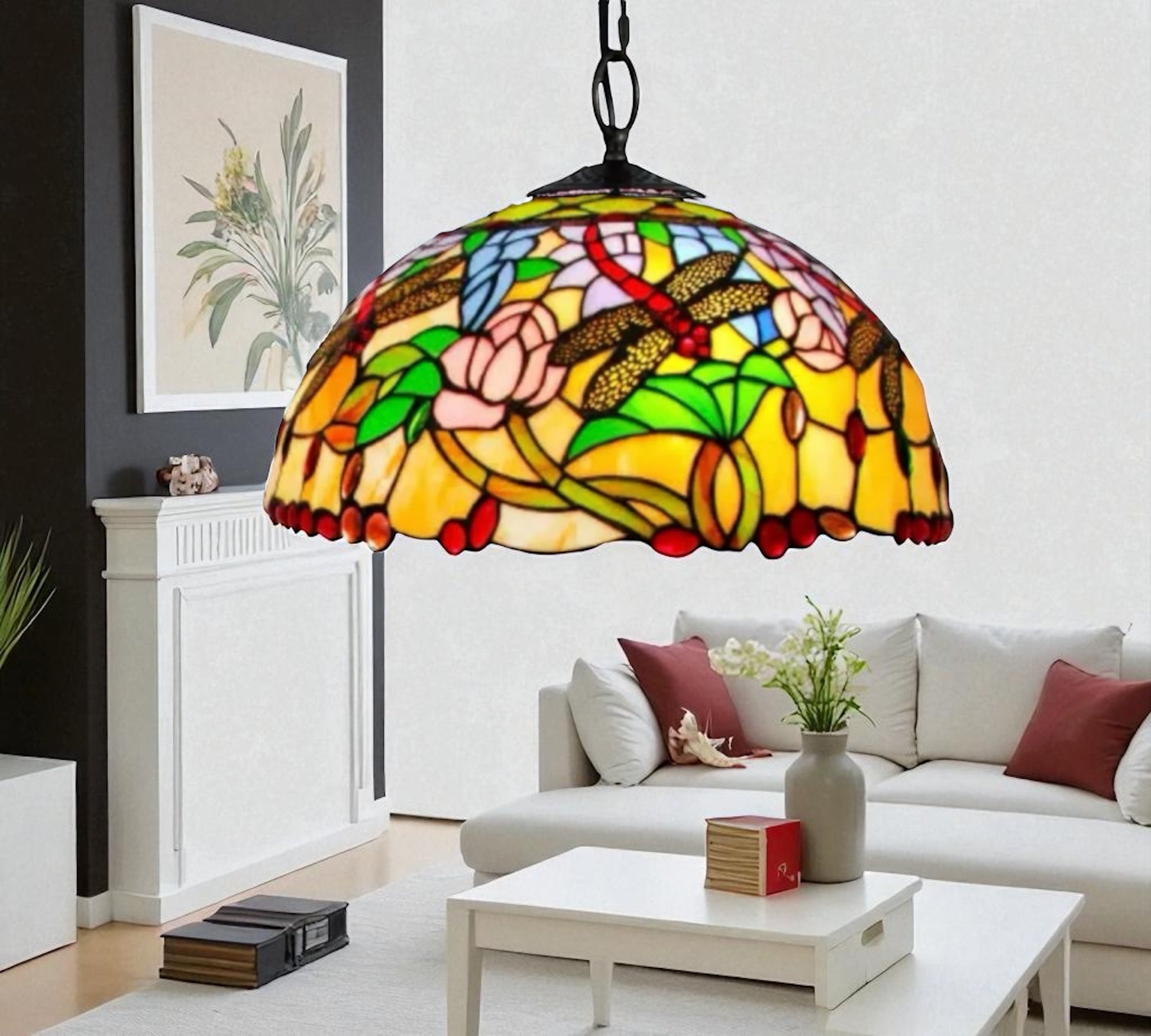 CDH 16" Tiffany Pendant Lamp 40cm shade (16941C)