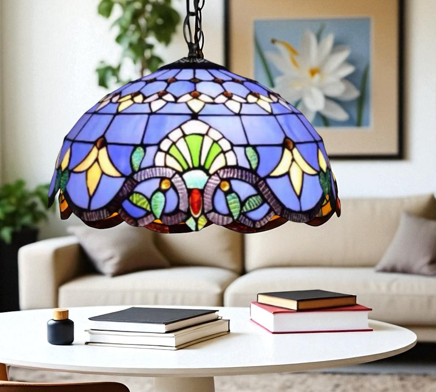 CDH 16" Tiffany Pendant Lamp 40cm shade (16942C)