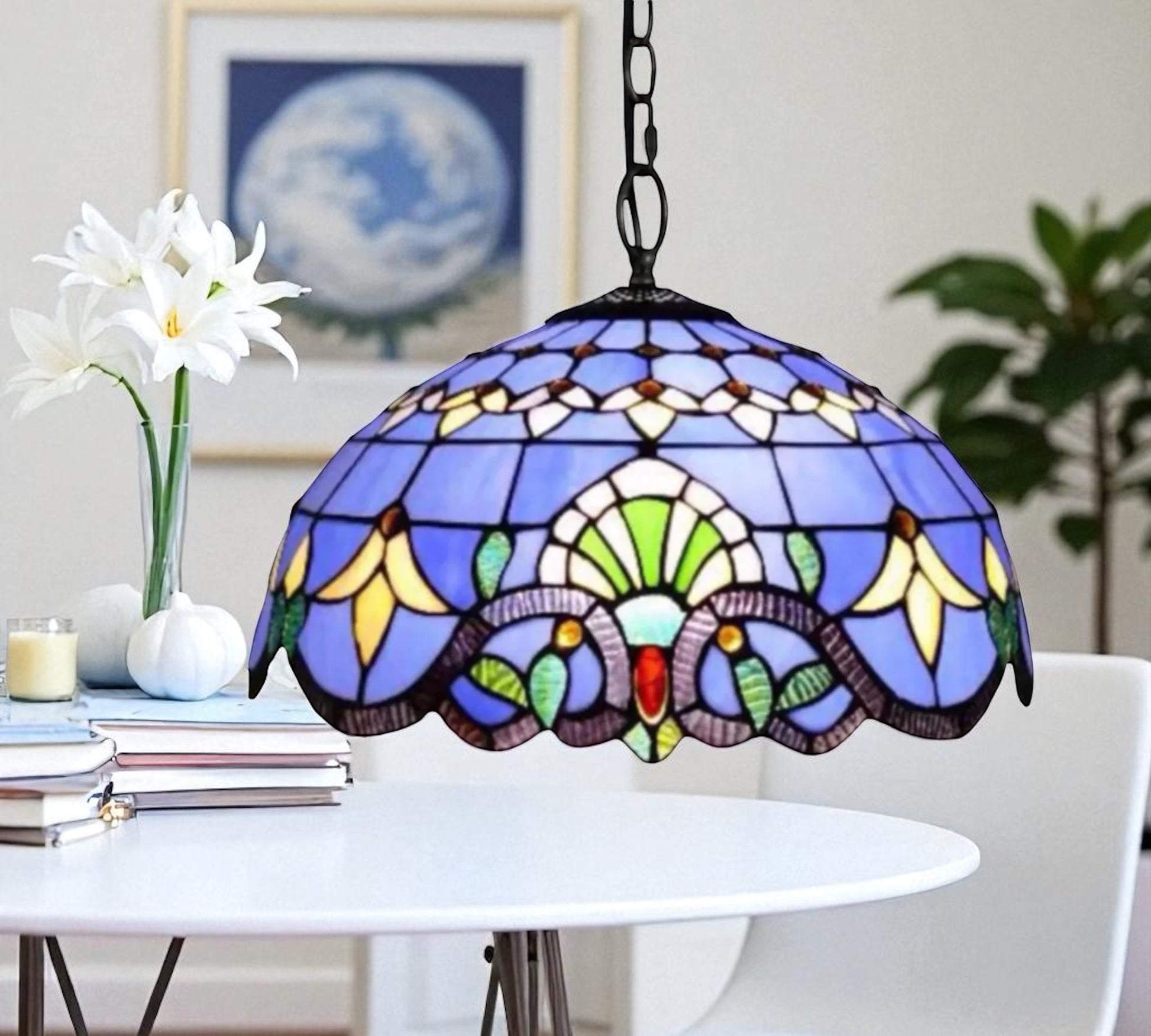 CDH 16" Tiffany Pendant Lamp 40cm shade (16942C)