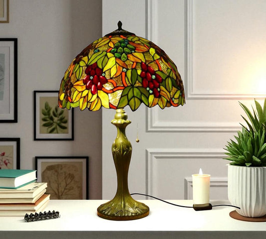 CDH 16" Tiffany Table Lamp 40cm Shade (15001)