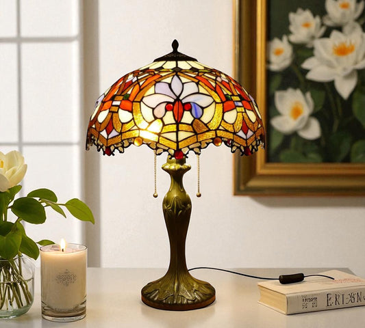 CDH 16" Tiffany Table Lamp 40cm Shade (15003)