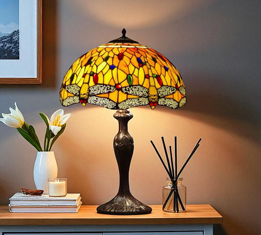 CDH 16" Tiffany Table Lamp 40cm Shade (15005)